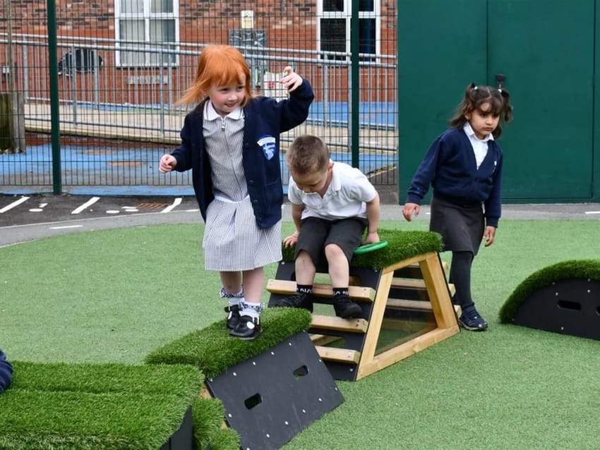 Alderman Bolton Get Set, Go on their new movable equipment! Main Image