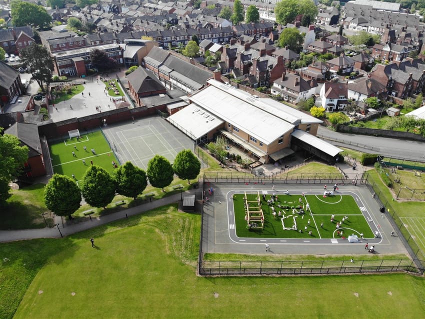 Newcastle-under-Lyme School Multi-Zone Playground! Main Image
