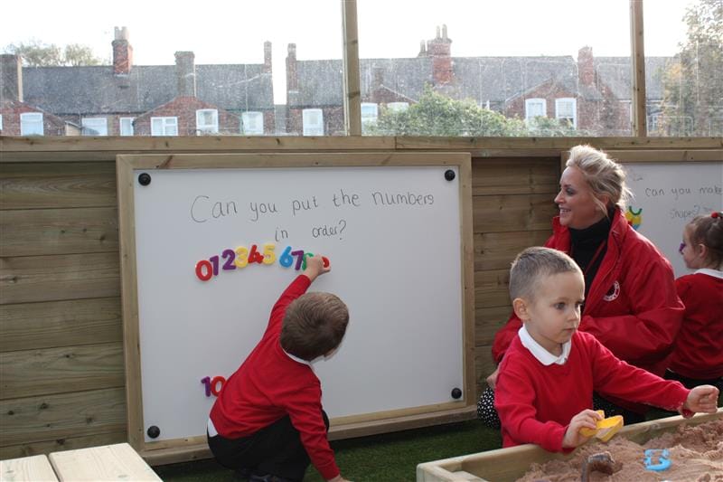 outdoor mark making boards