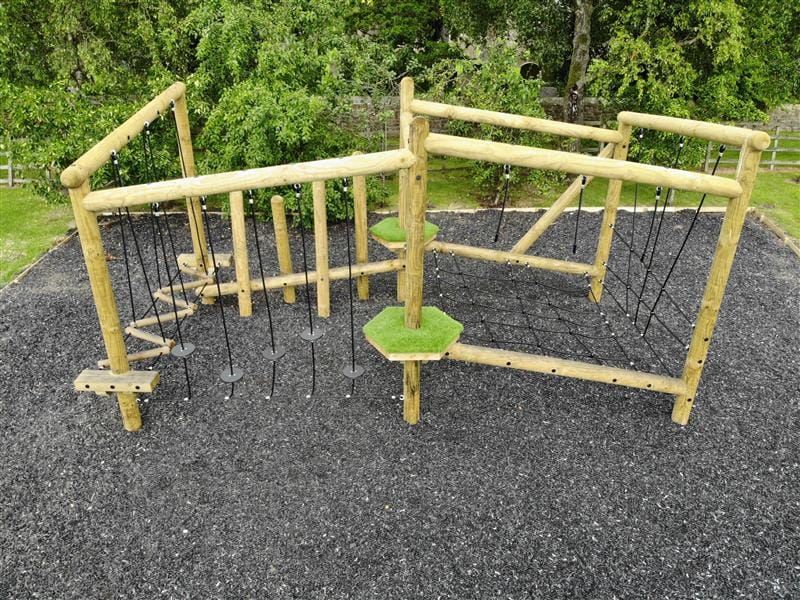 Forest Circuit Climbing Frames For Schools