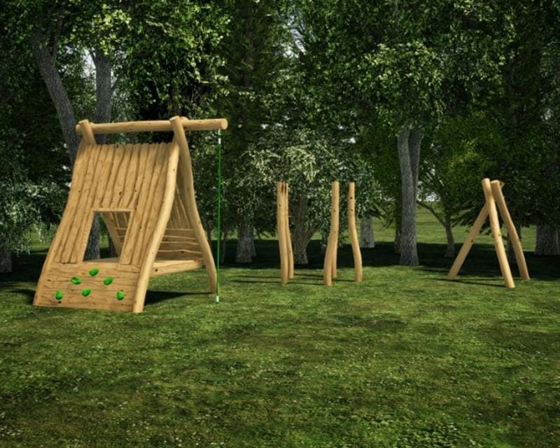 Robinia Den Making Play Equipment for Schools