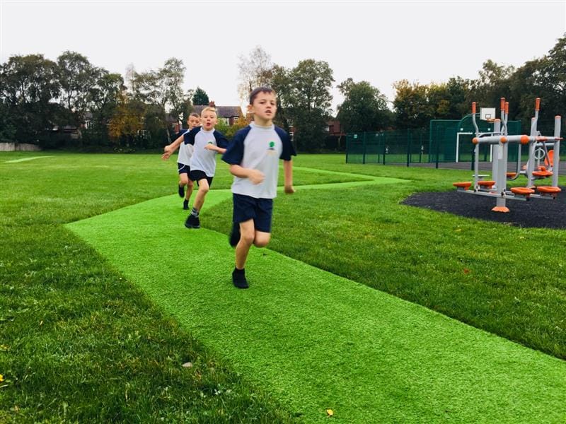 daily mile tracks for schools