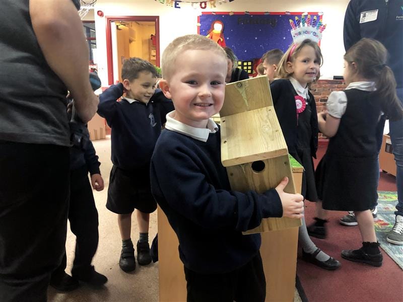 Pentagon Play's Bird Box Making Construction Lesson