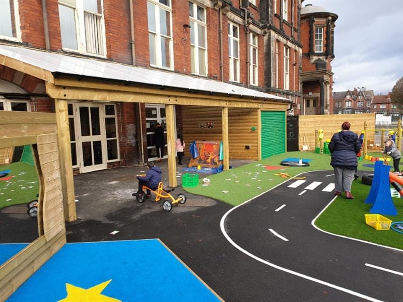 Timber canopies for primary schools and nurseries