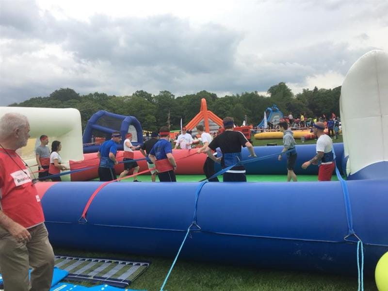 inflatable table top football