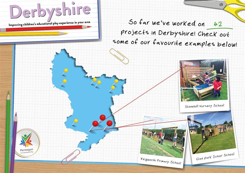 Pentagon Plays Playground Equipment in Derbyshire