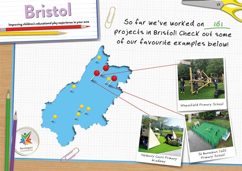 Pentagon Plays Playground Equipment in Bristol