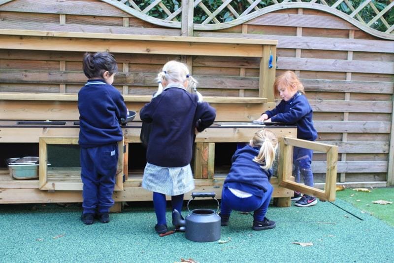 Mud kitchens for school playgrounds