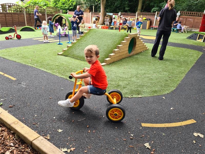 children playing on our roadway surfacing