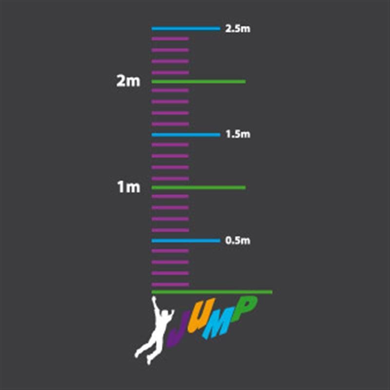 A playground marking render of the Long Jump Playground Marking