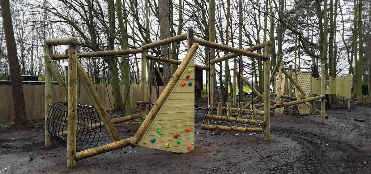 A picture of a forest circuit that was designed by Pentagon Play.