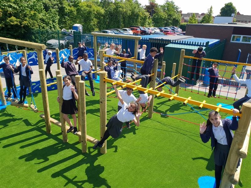 school playground climbing frames