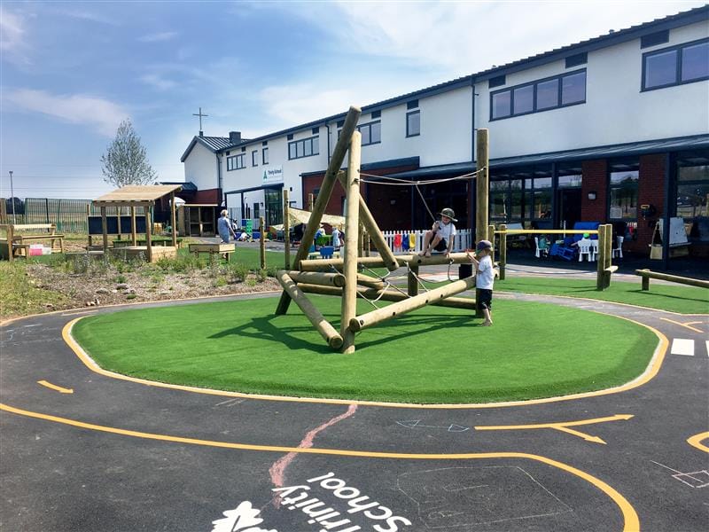 eyfs playground log climber