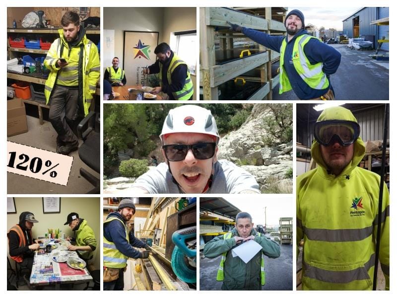 Pentagon Play's Workshop and Warehouse Team