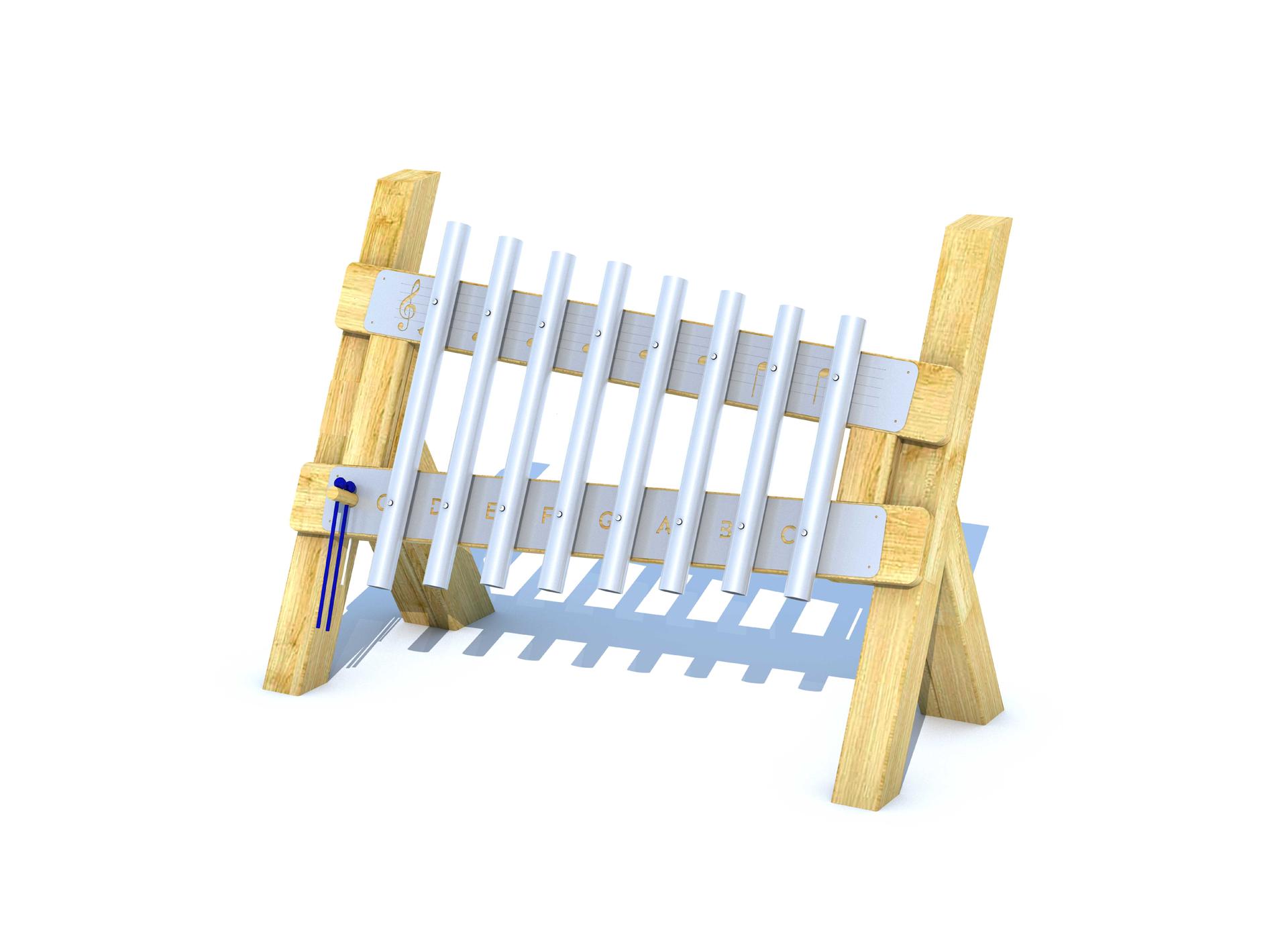 3D render of Mini Freestanding Chimes