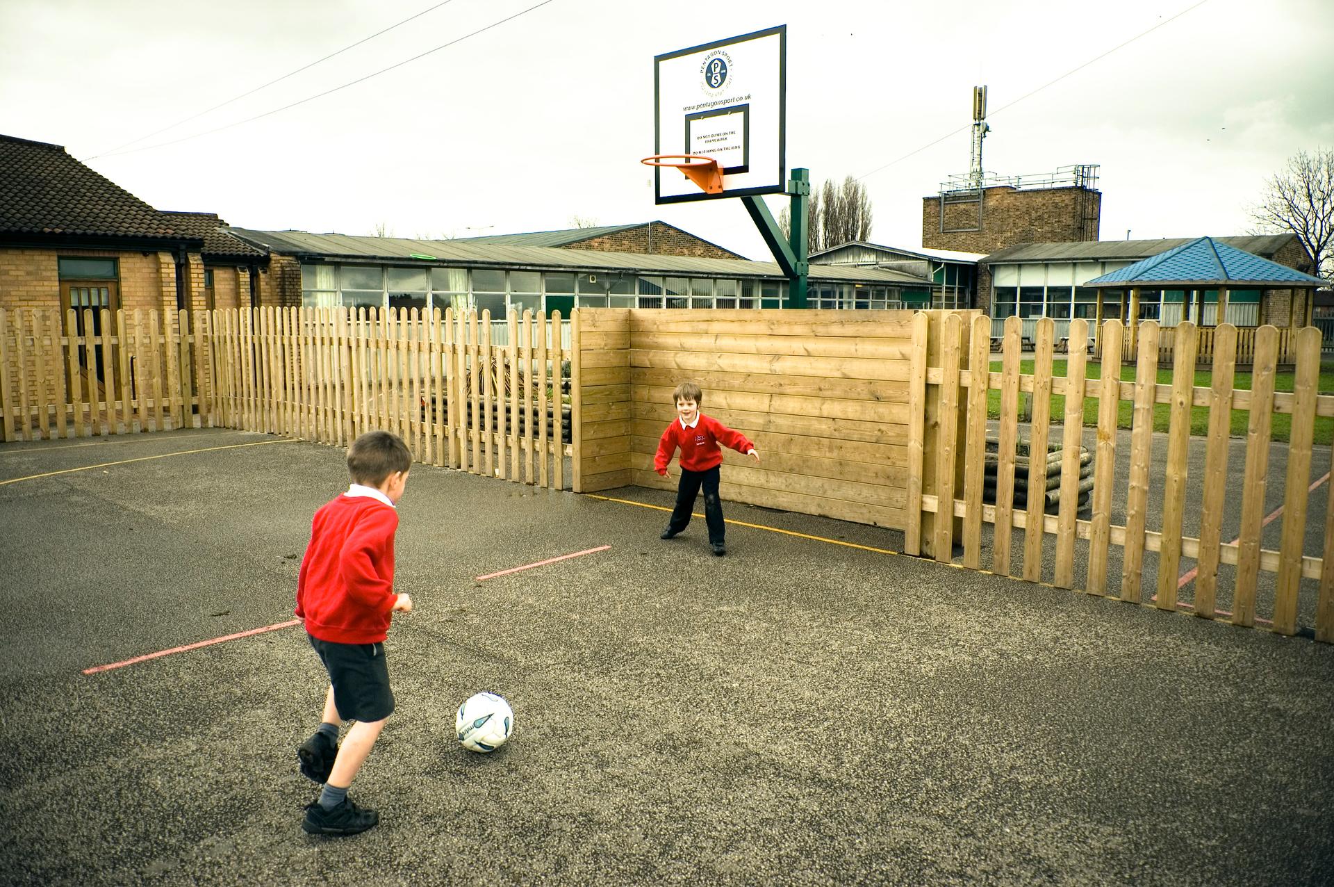 timber recessed goals