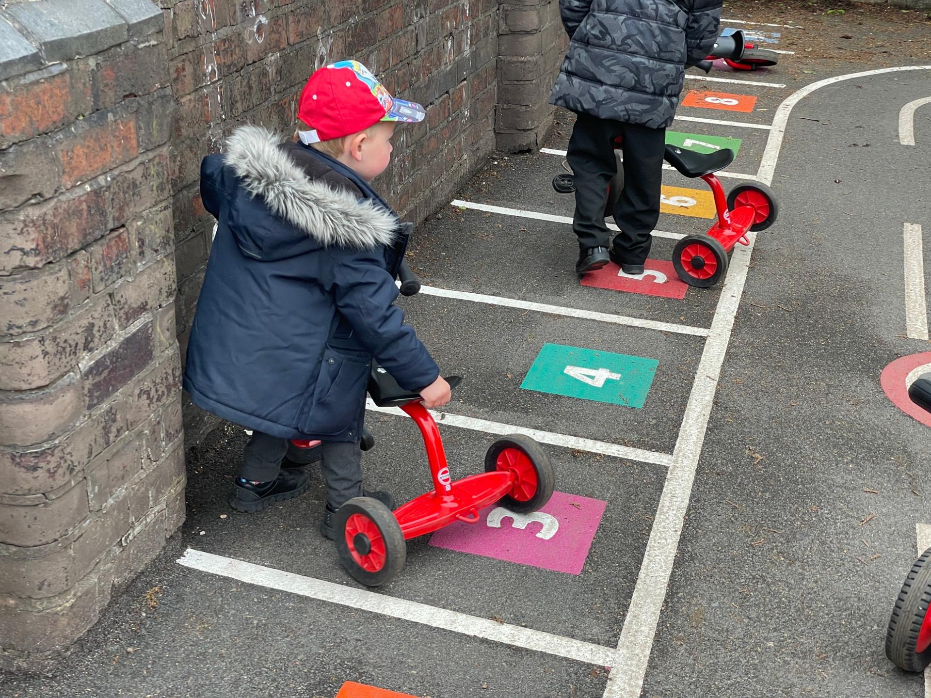 numbered parking bays for schools