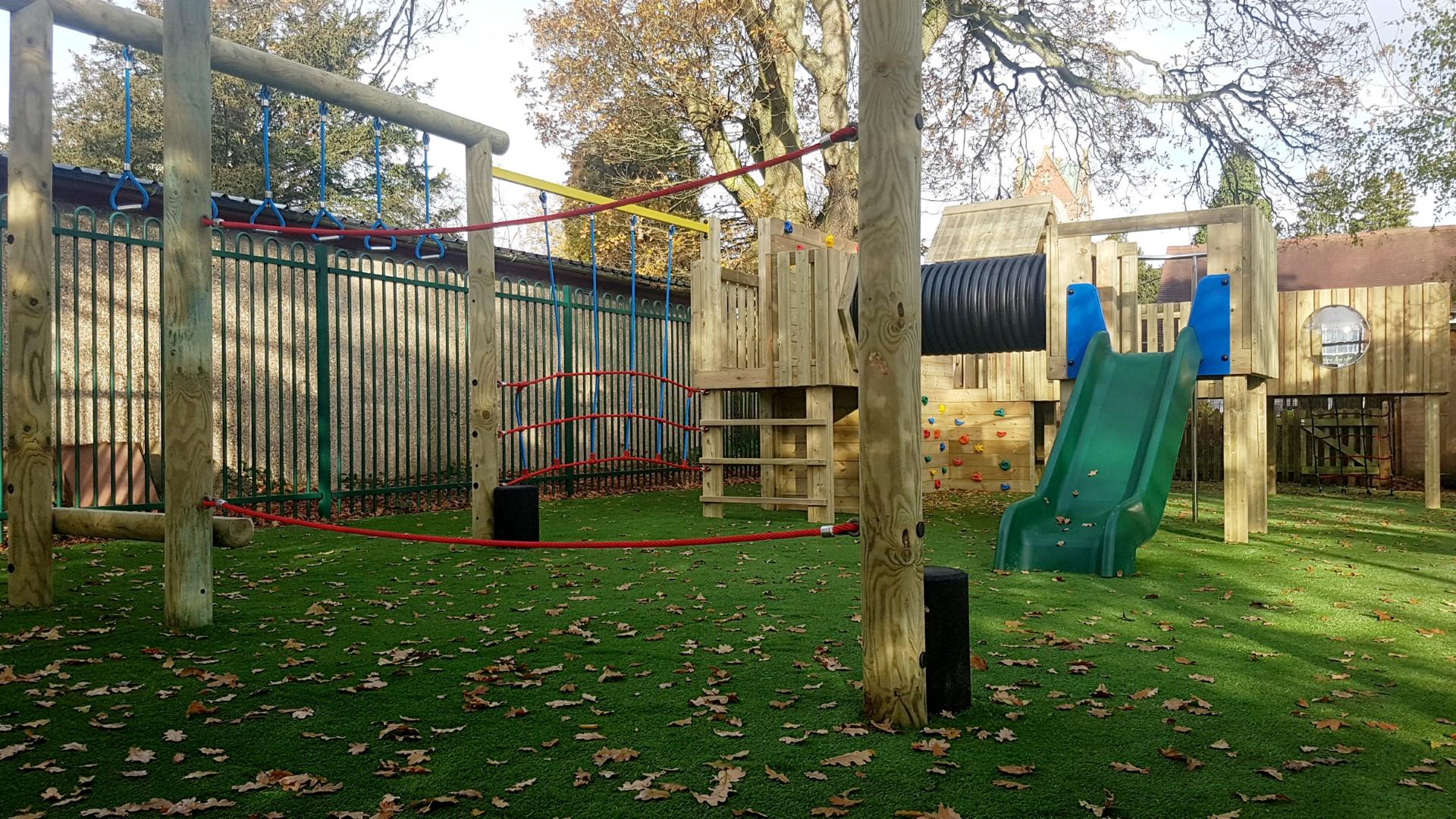 wooden climbing frames for schools