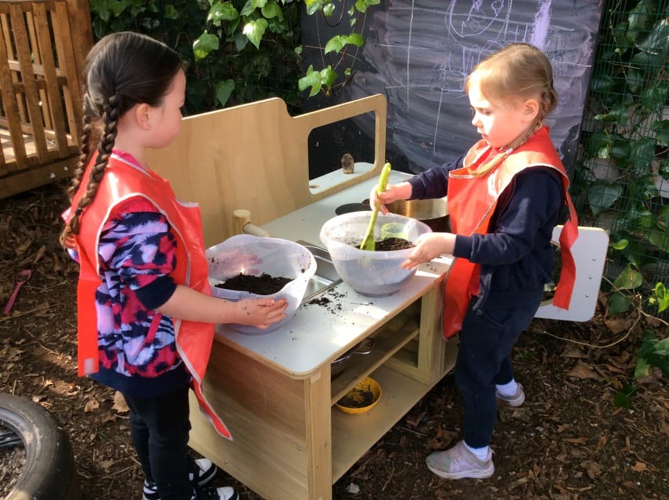 Children will have full access to messy play facilities