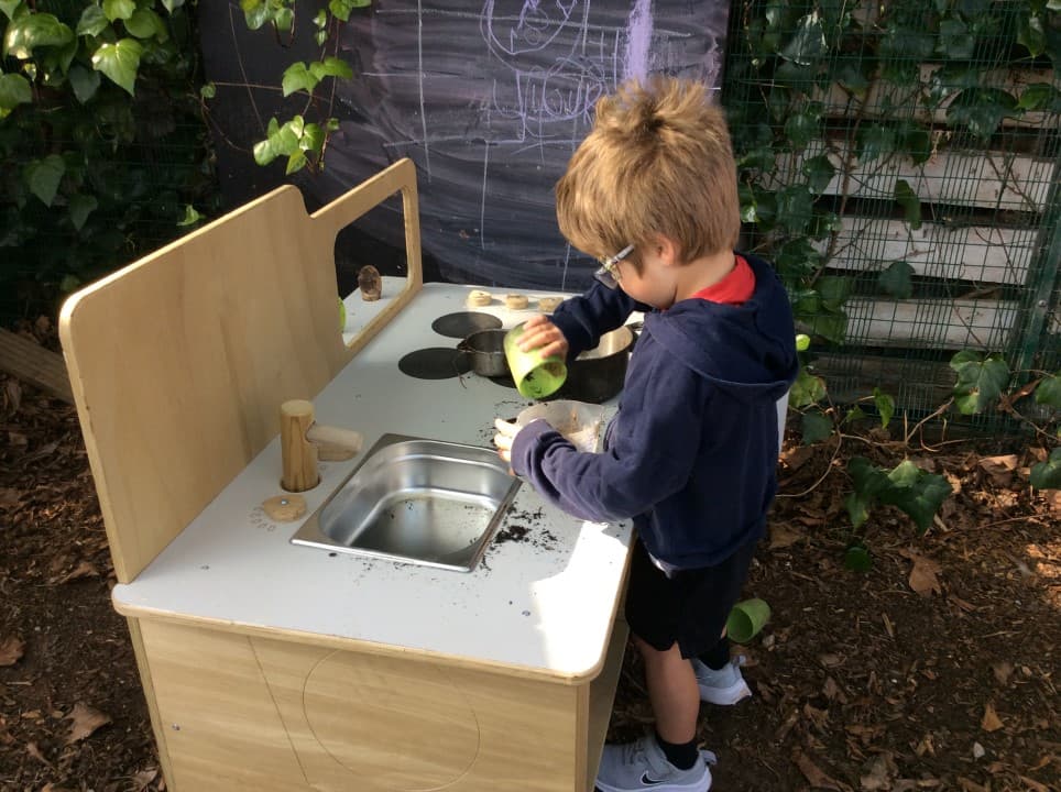 this mud kitchen is a haven for the imagination