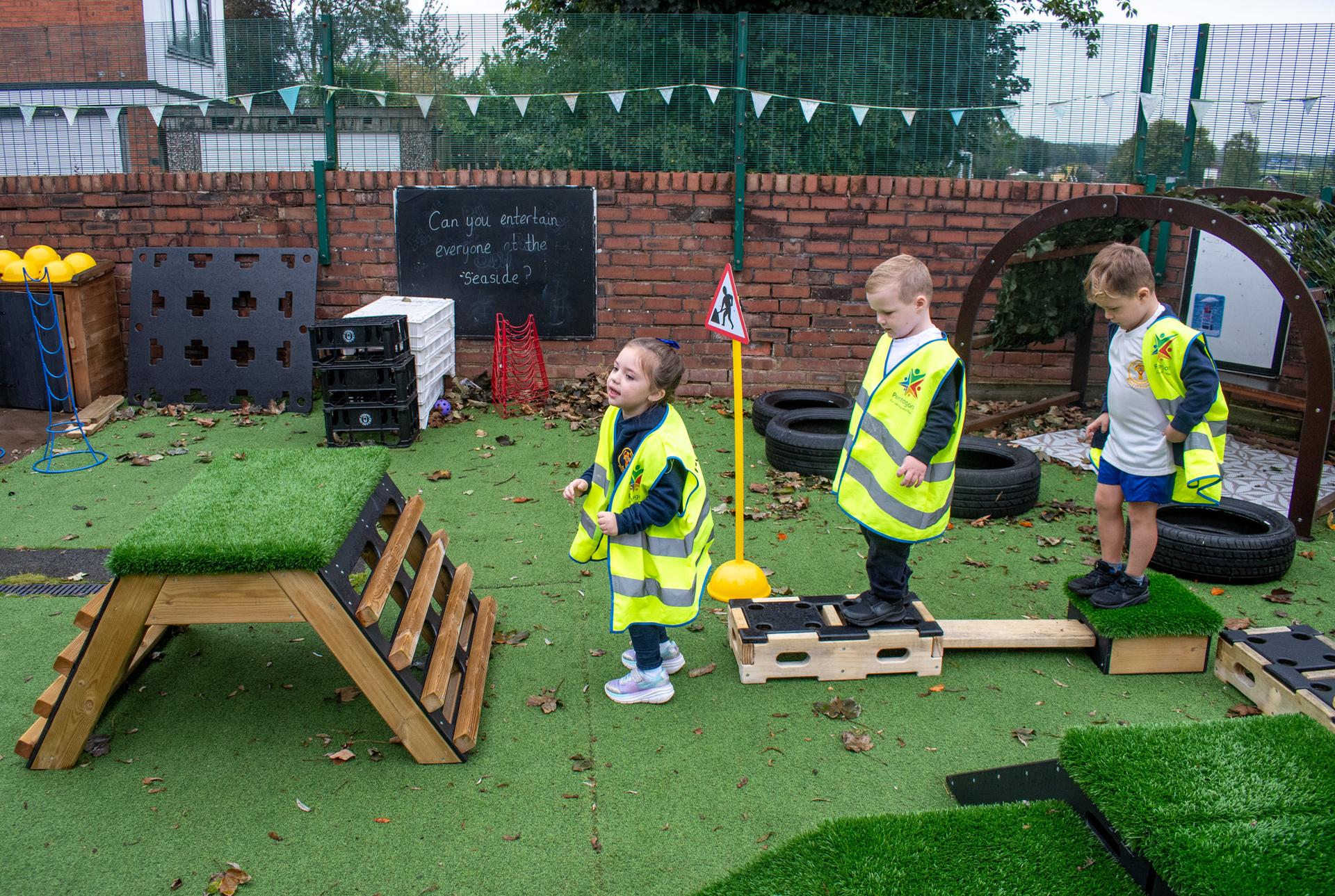 Obstacle course created from the Sports Premium Discoverer Package