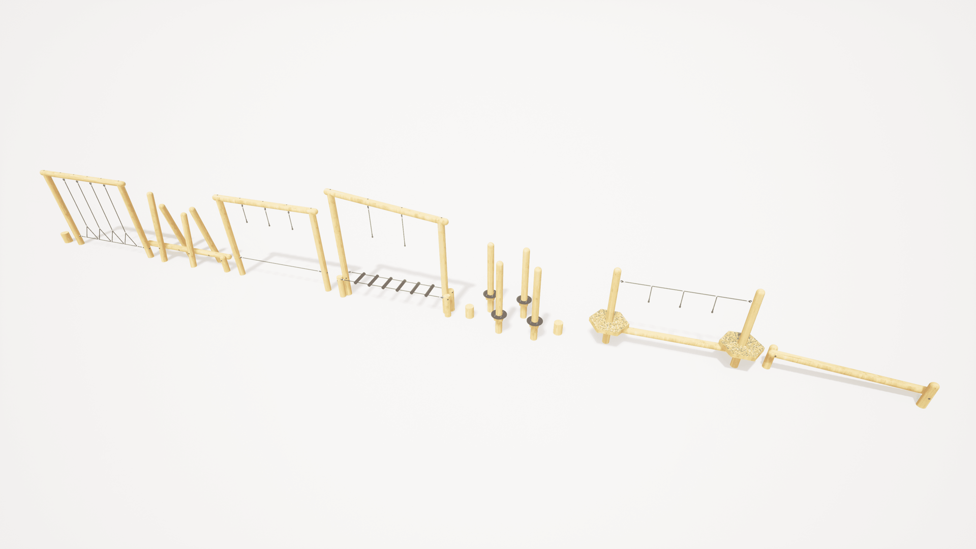 3D render image of Gisburn Forest Trim Trail 