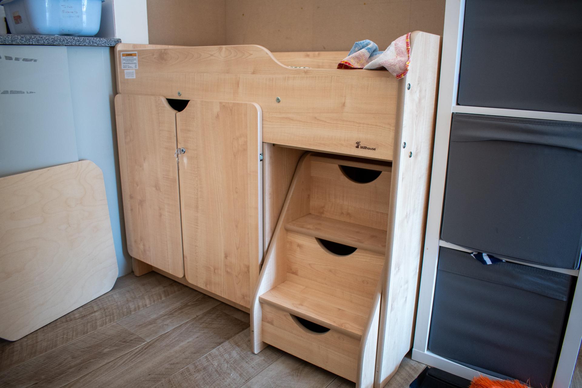Millhouse baby changing unit in a Nursery Setting
