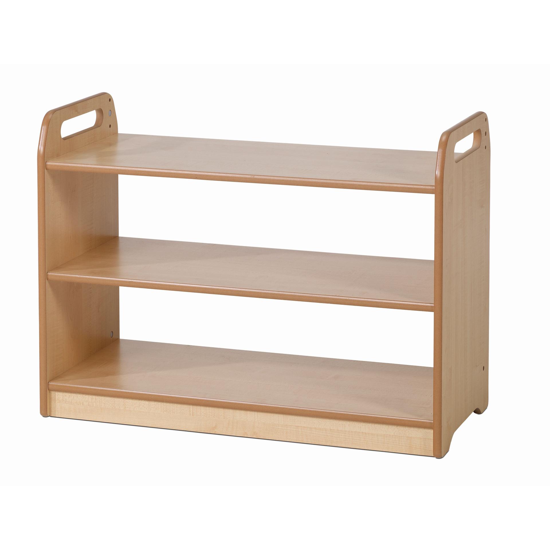 An empty Open Storage Unit on a white background.