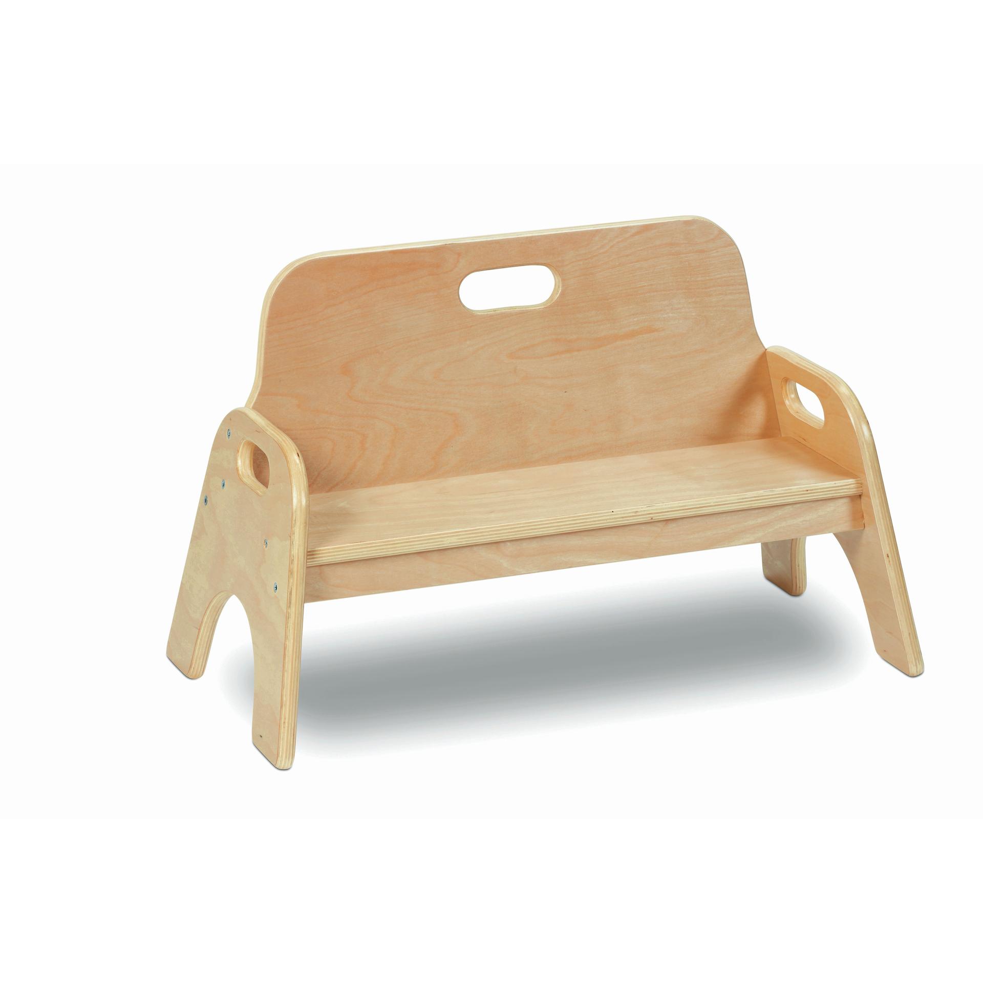 A single Sturdy Bench, with a white background.    