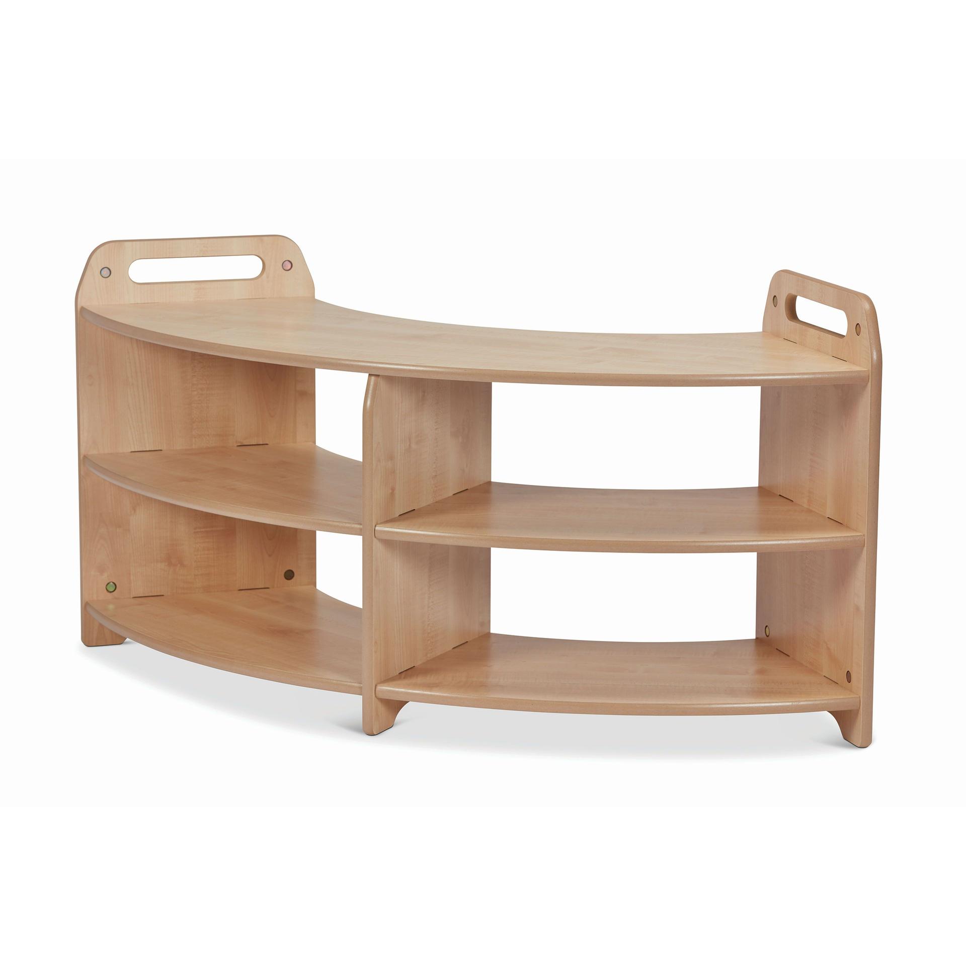 The Tall  90º Open Sweep Shelving Unit, on a white background.