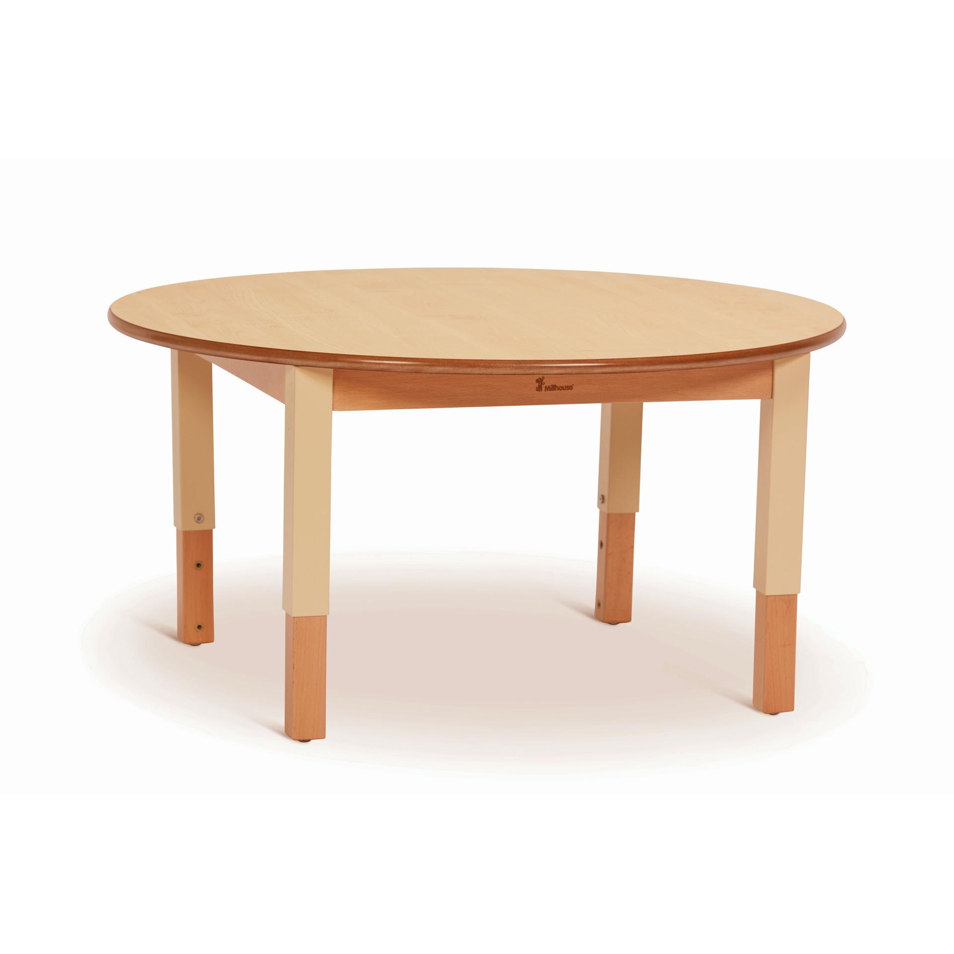 The Medium Circular Table (D900) Height Adjustable, on a white background.