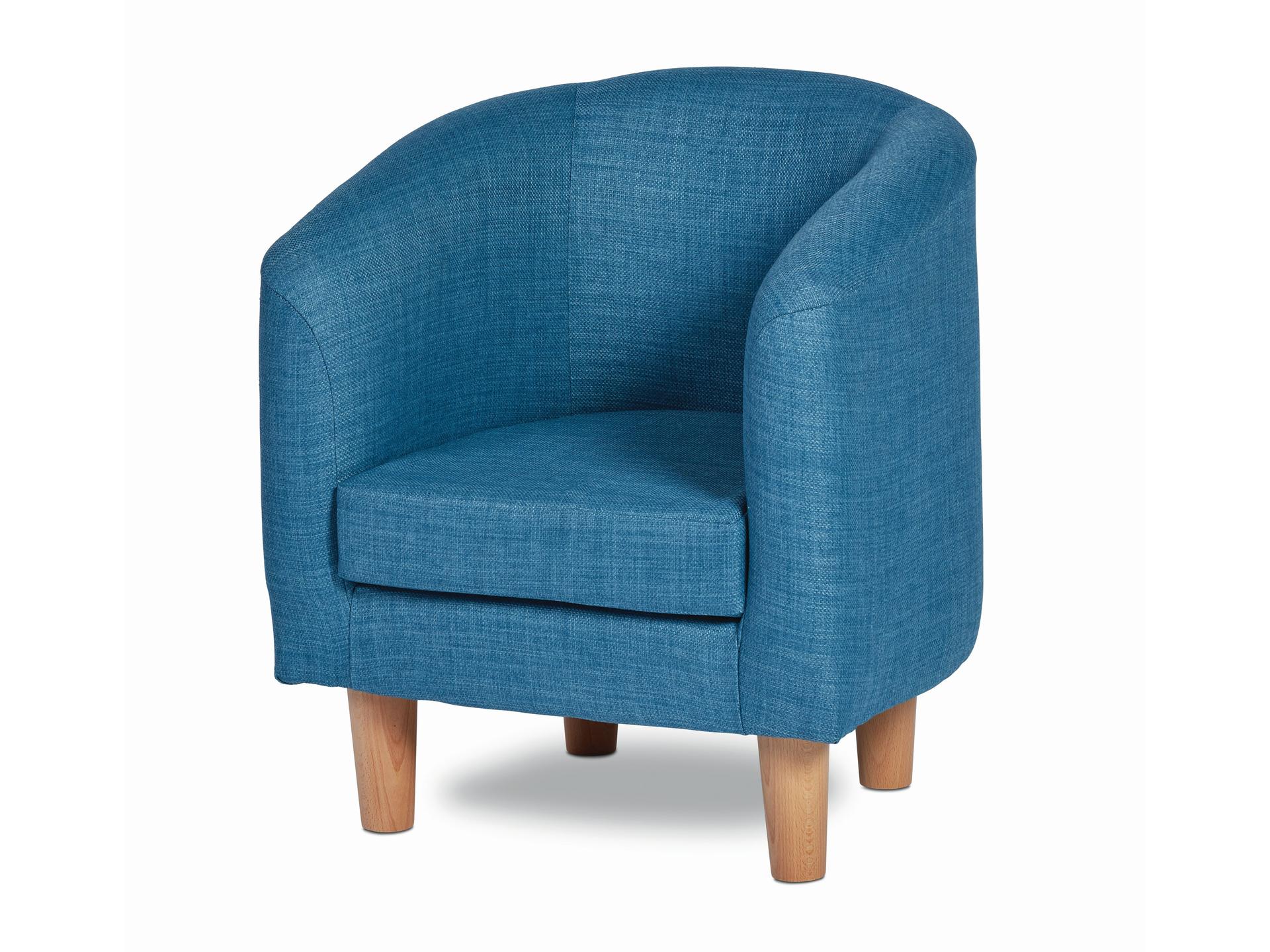 millhouse blue cosy chair in eyfs setting with wooden legs