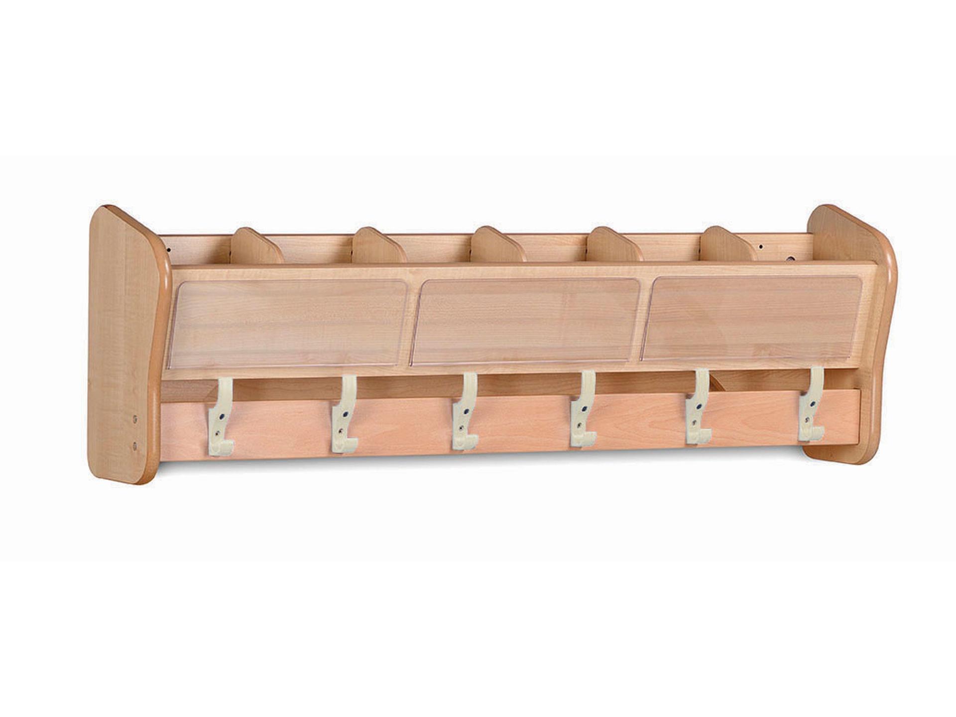 millhouse wall mounted hook set with name labels and extra storage