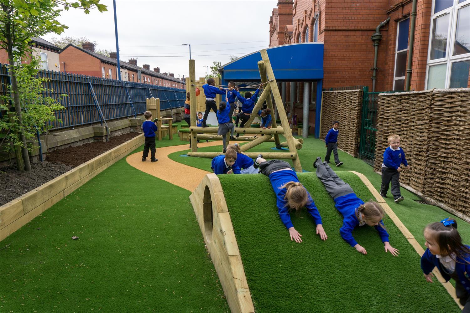 School artificial grass