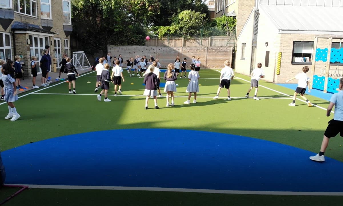 green and blue playturf