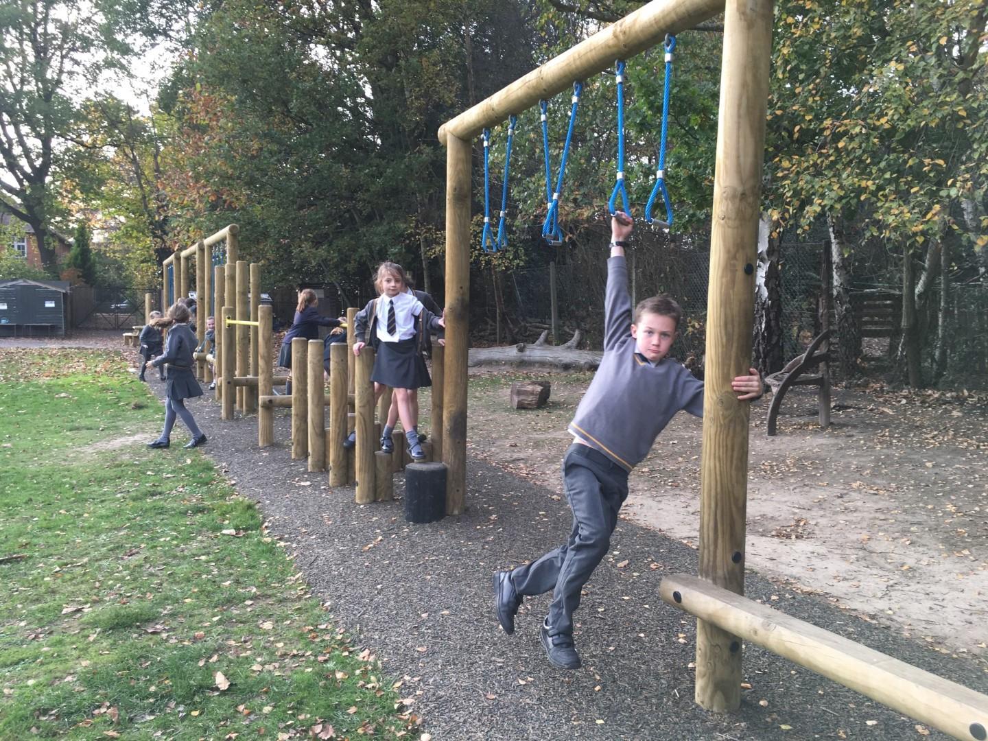 school playground trim trial equipment 