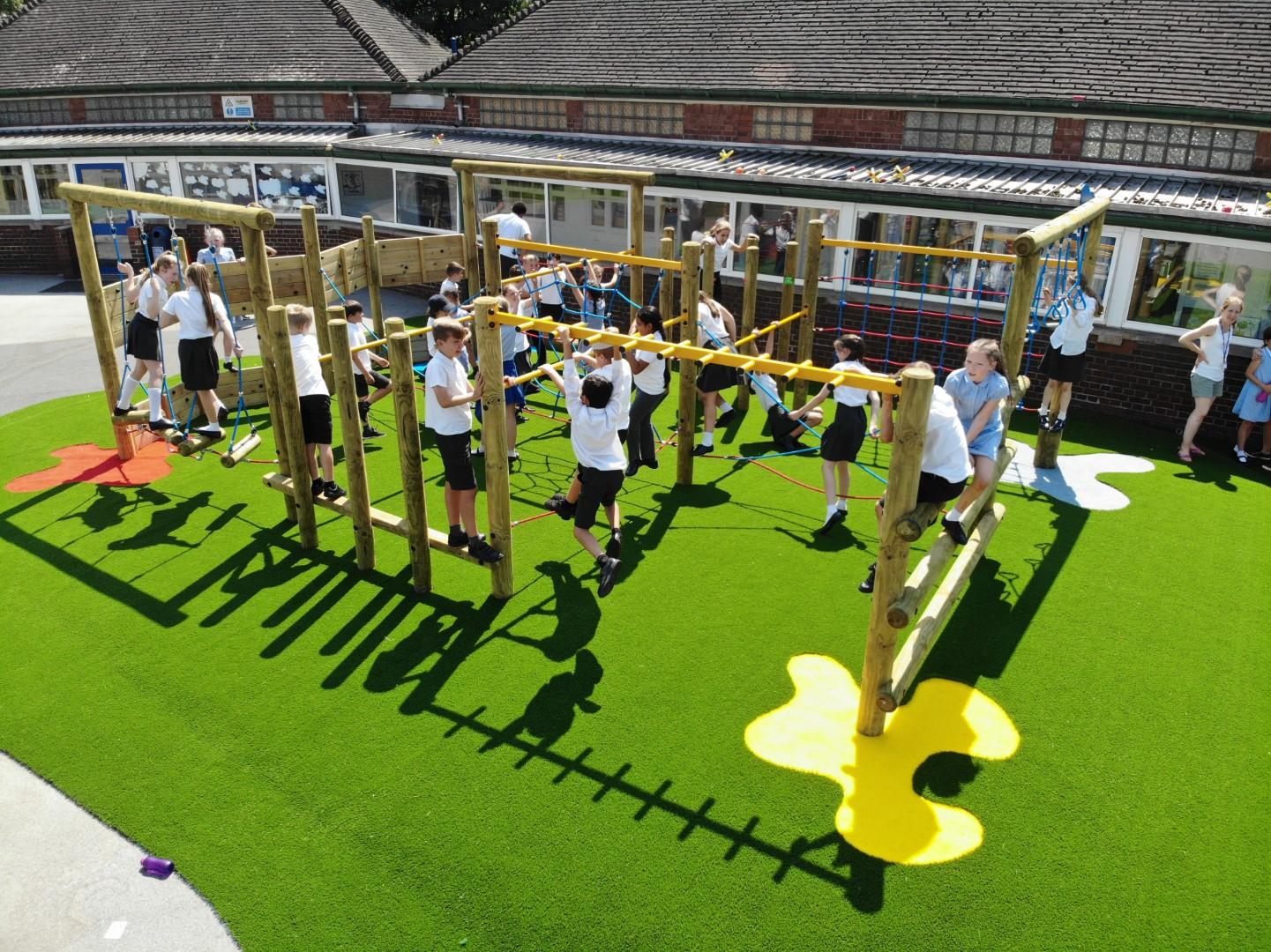school playground climbing frames