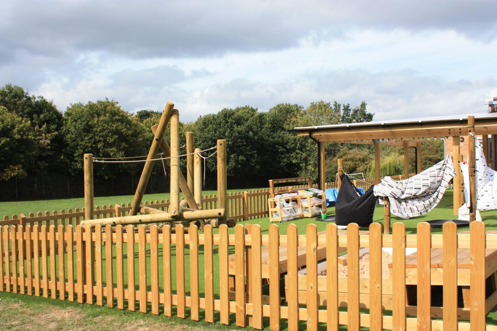 eyfs playground fencing