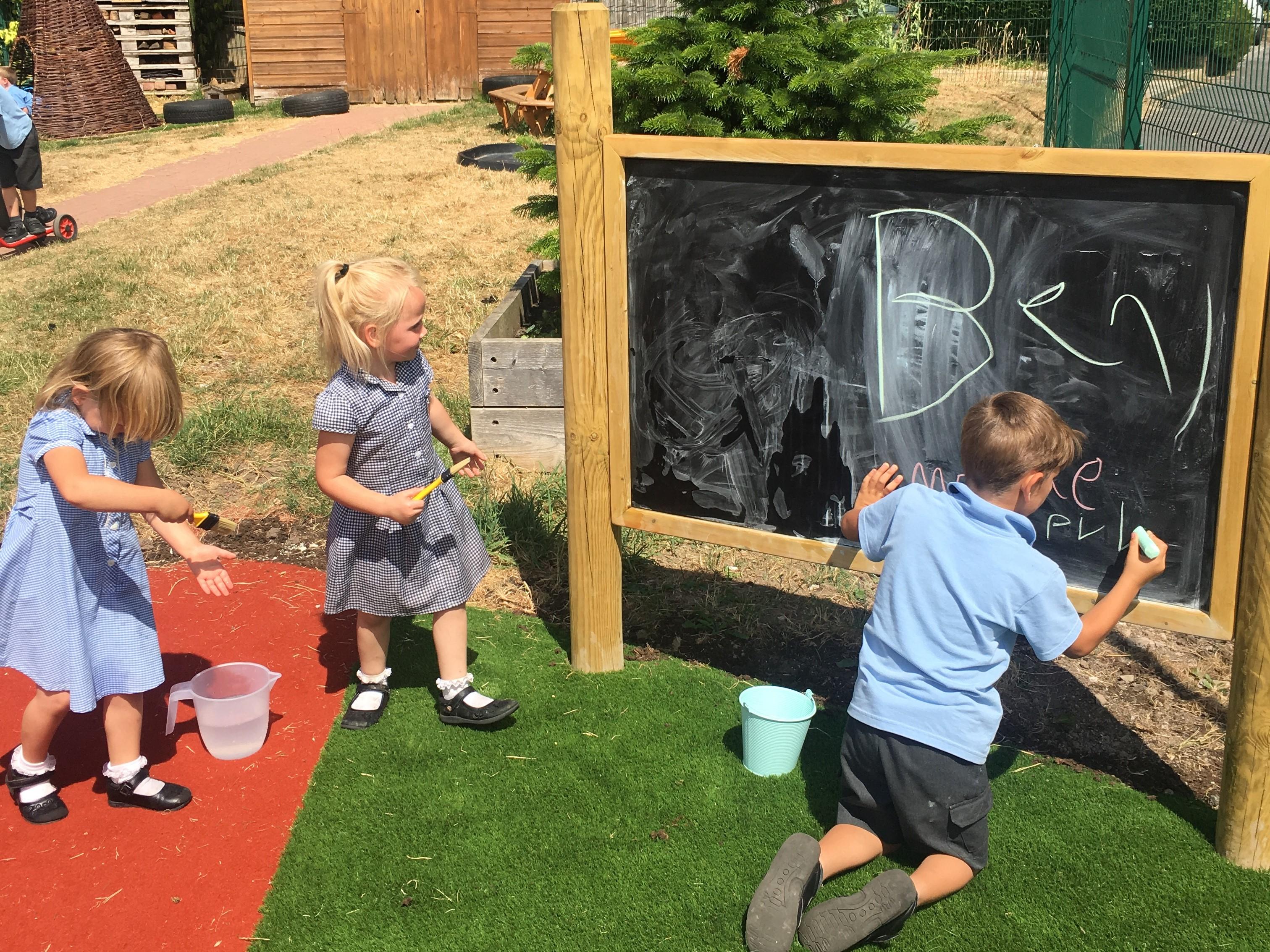 chalkboard for eyfs playgrounds