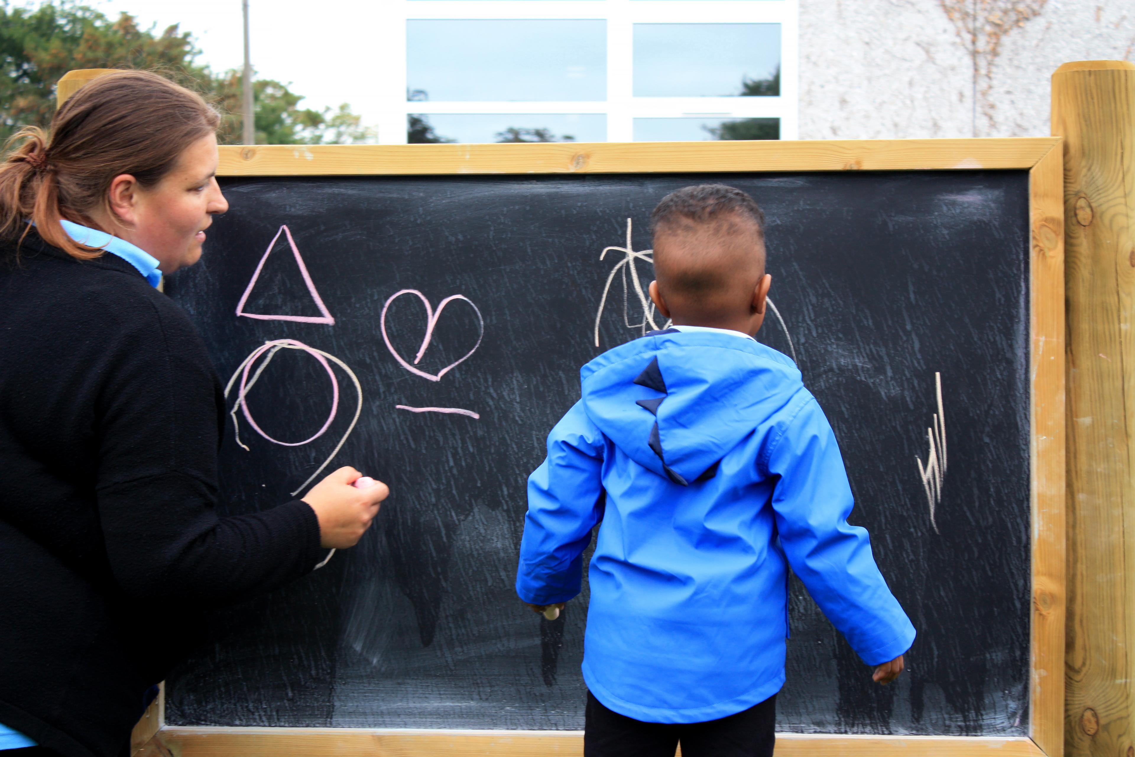 chalkboard for eyfs playgrounds