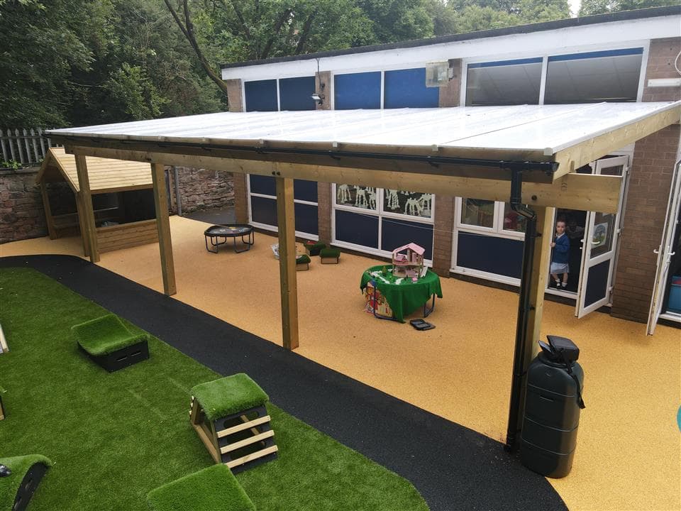 a birds eye view of our timber canopy 