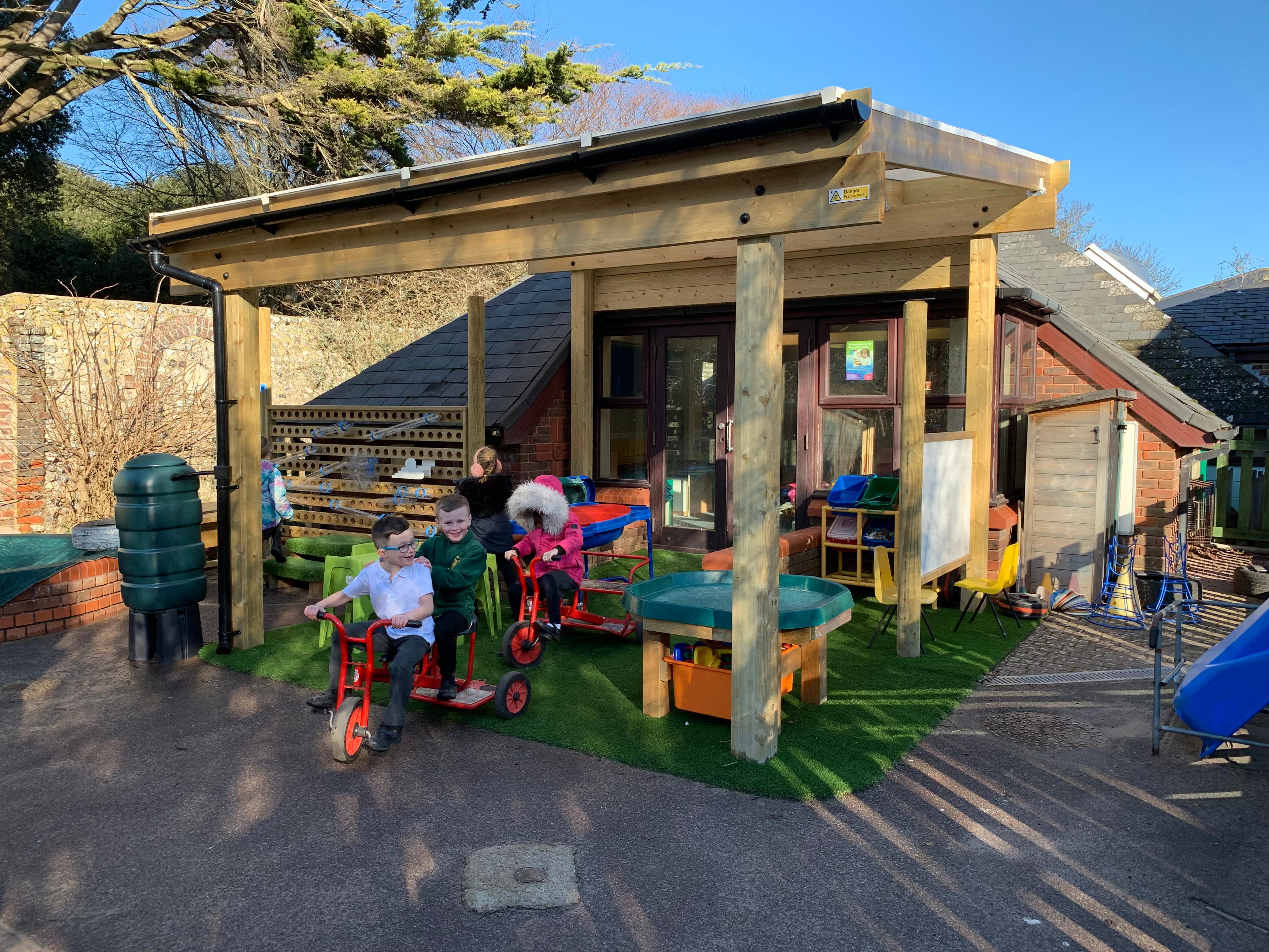 timber canopies for schools