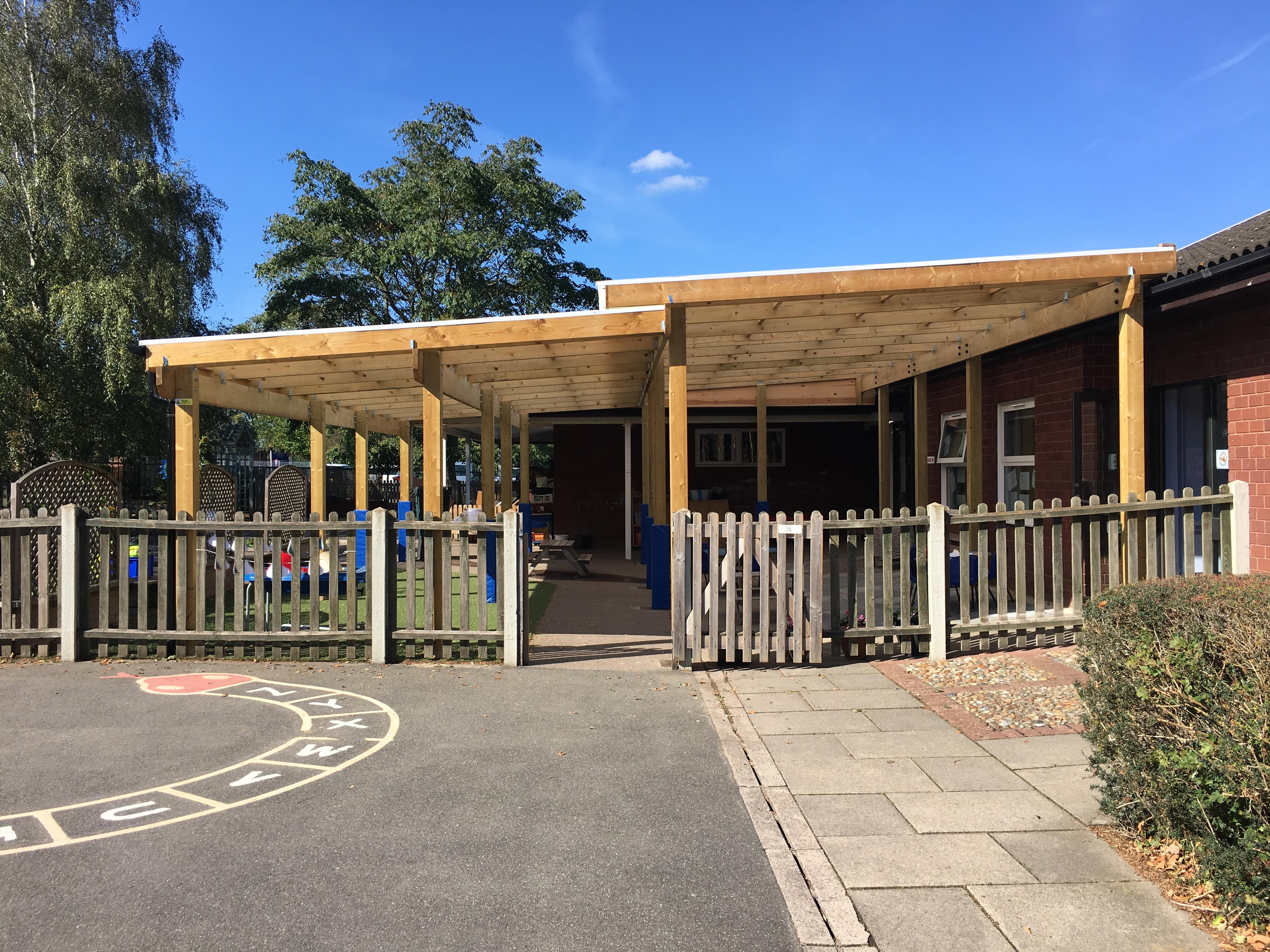 timber canopies for schools