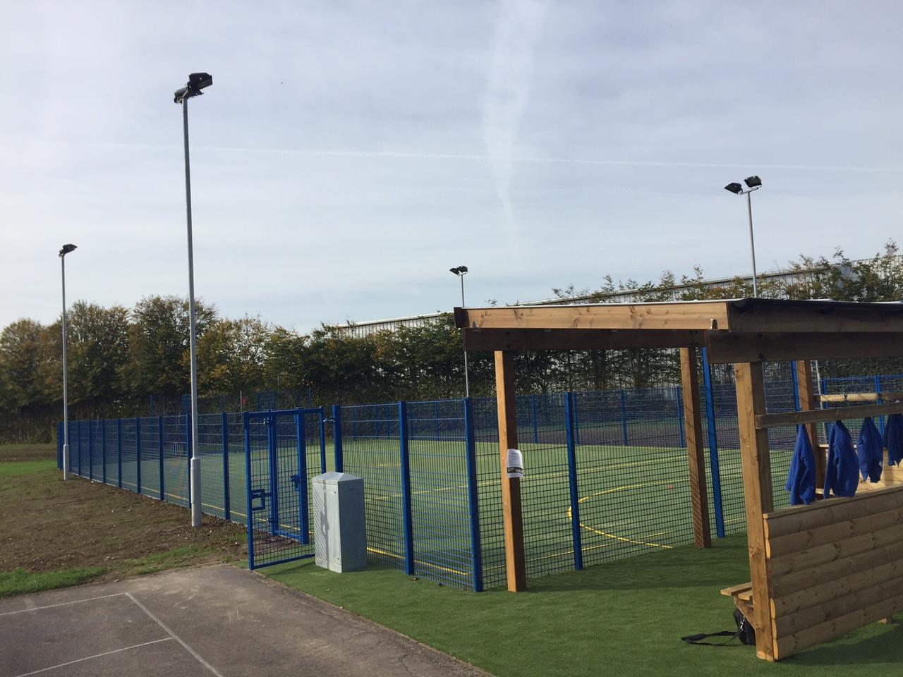 Sports fencing for mulit use games areas