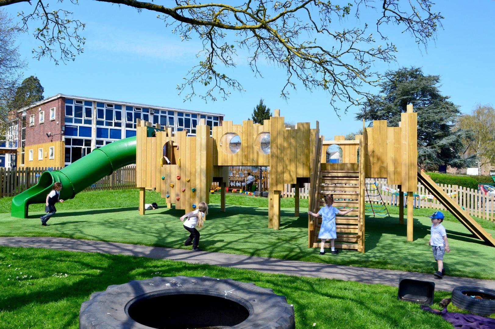 wooden climbing frames for schools