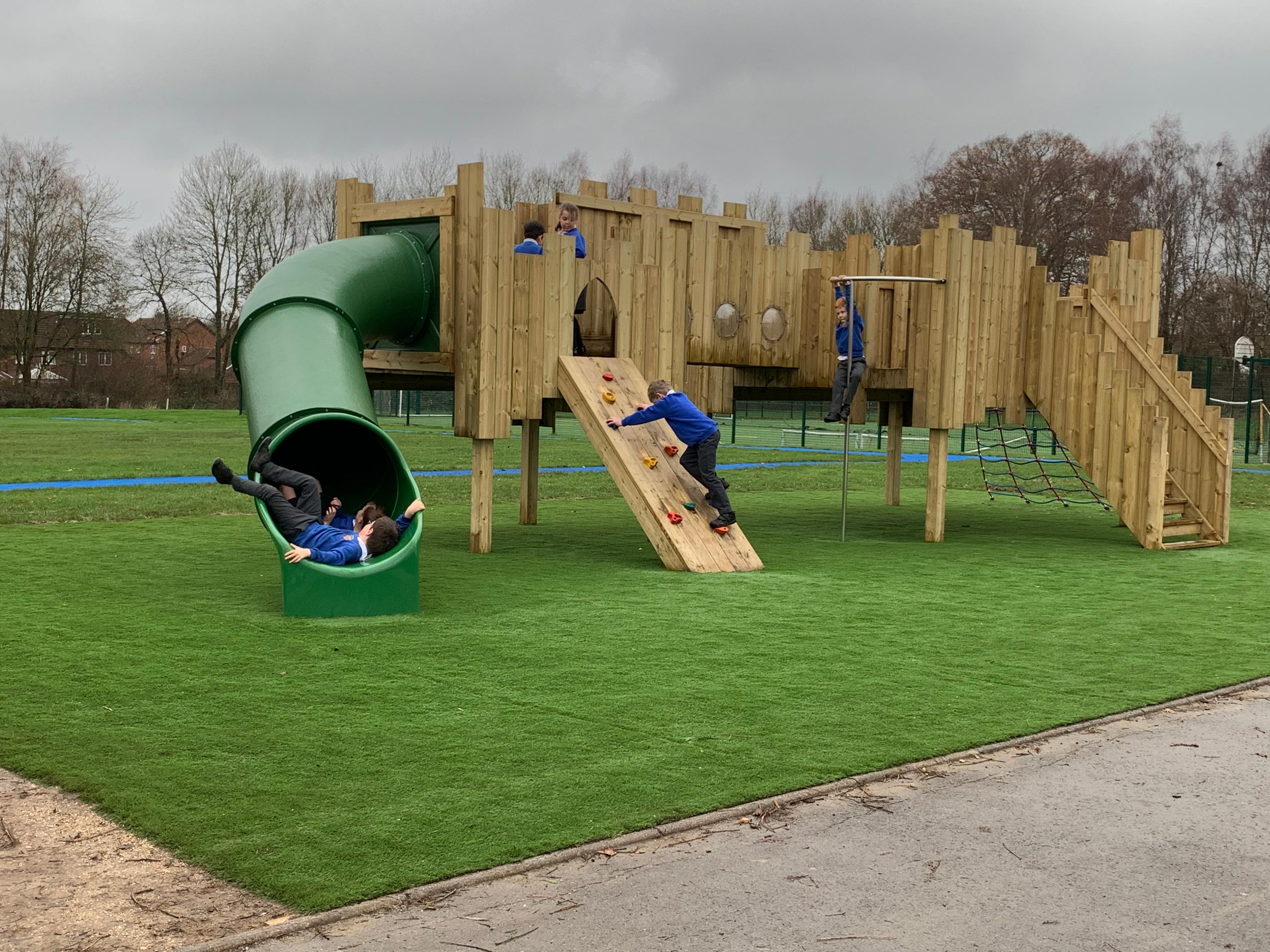 school playground climbing frames