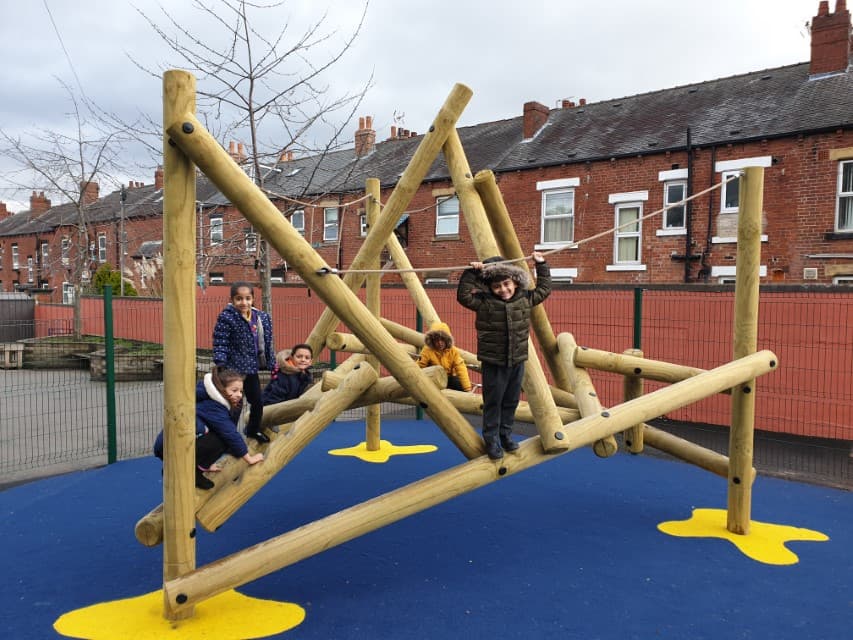 school playground climbing frames