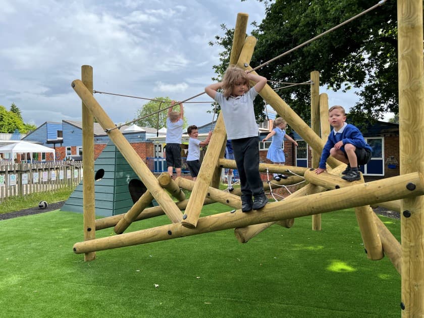 children will love building their climbing confidence with this climber