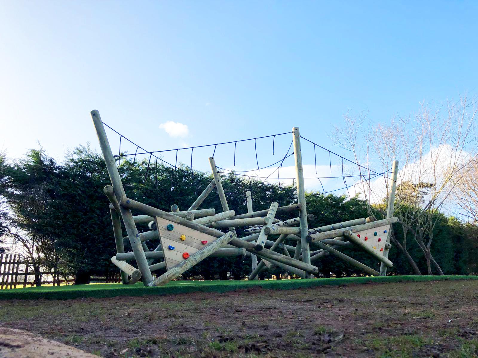 wooden climbing frames for schools