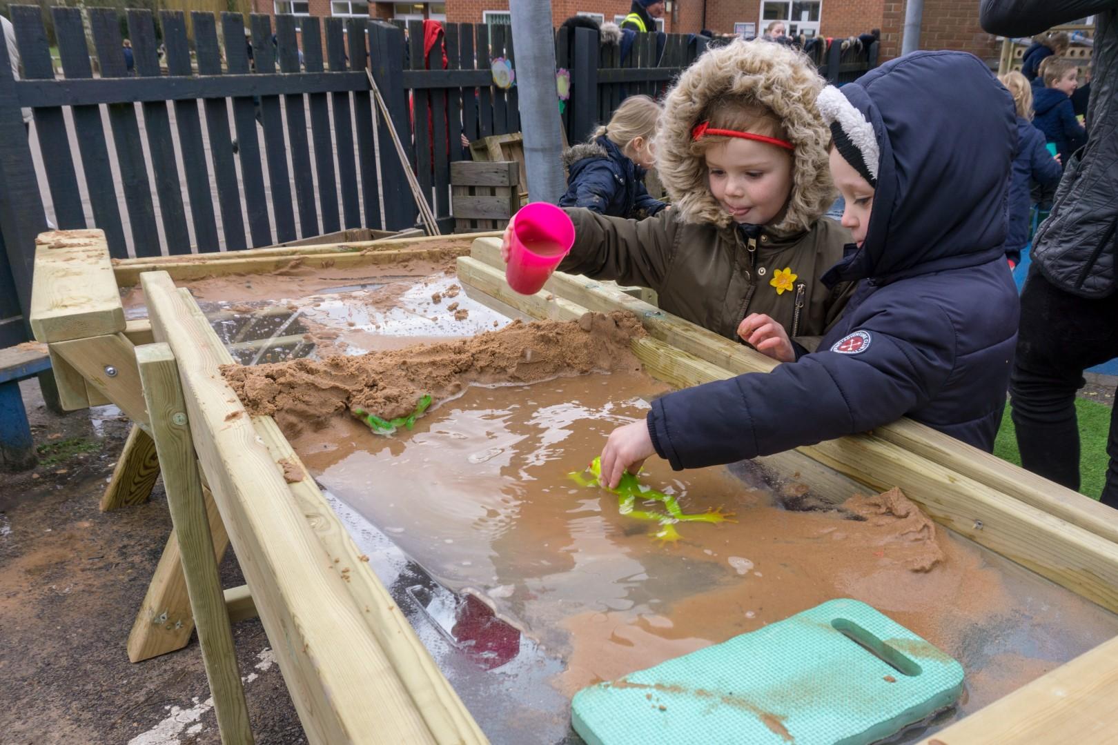 school messy play equipment